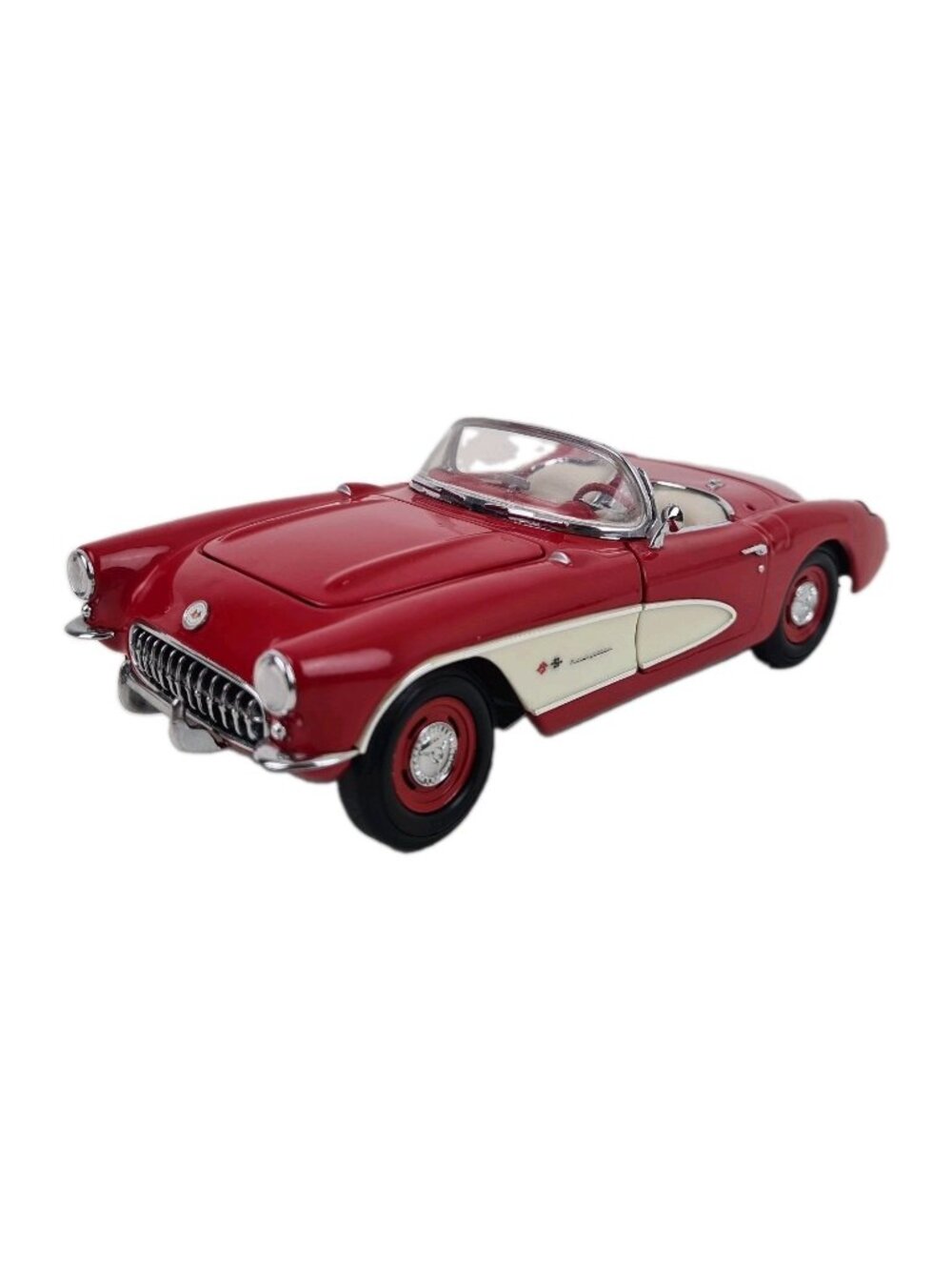 Franklin Mint Precision 1957 Chevrolet Corvette Red 1:24 Die Cast B11TC55